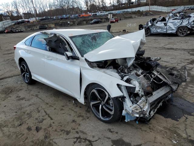 1HGCV1F39JA201222 - 2018 HONDA ACCORD SPORT WHITE photo 4