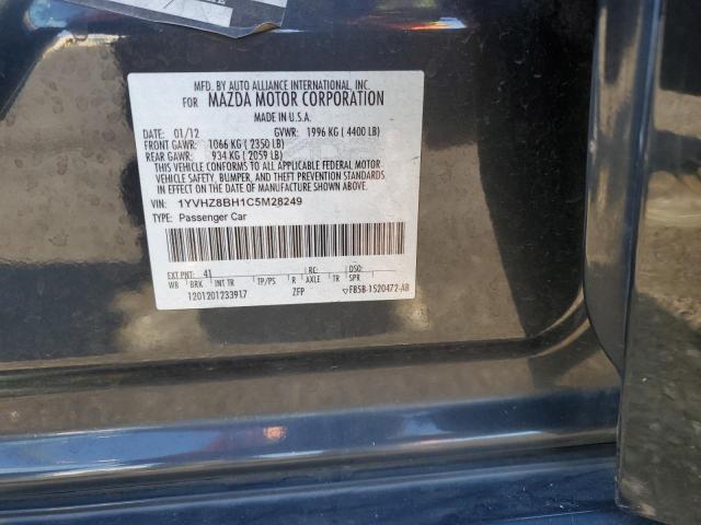 1YVHZ8BH1C5M28249 - 2012 MAZDA 6 I 灰色 照片 12