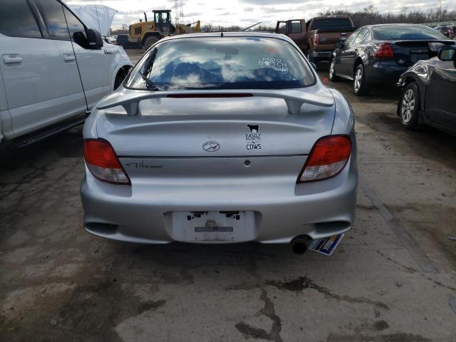 KMHJG35F91U258084 - 2001 HYUNDAI TIBURON SILVER photo 6