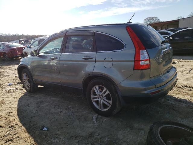 5J6RE4H72AL034291 - 2010 HONDA CR-V EXL TEAL photo 2