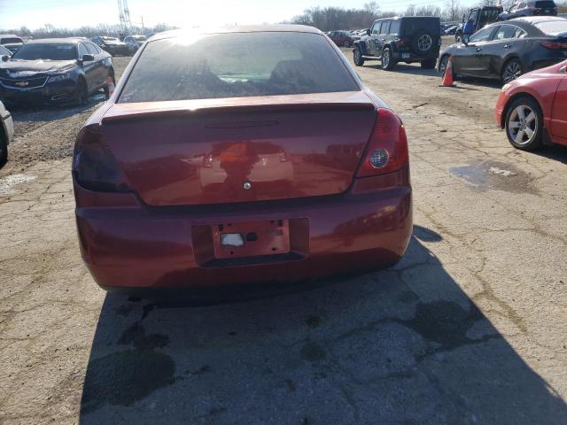 1G2ZG57N684175699 - 2008 PONTIAC G6 BASE BURGUNDY photo 6