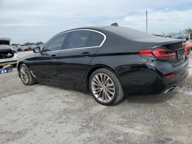 WBA53BH06MWW93346 - 2021 BMW 530 I BLACK photo 2