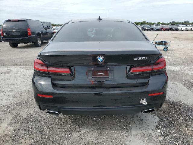 WBA53BH06MWW93346 - 2021 BMW 530 I BLACK photo 6