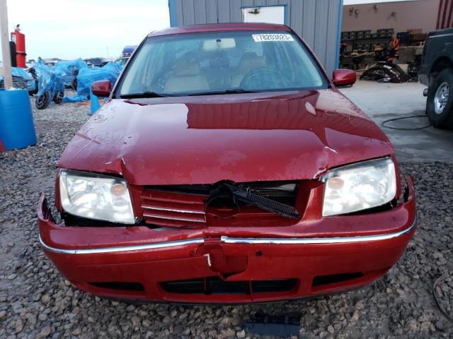 3VWSE69M64M053241 - 2004 VOLKSWAGEN JETTA GLS RED photo 5