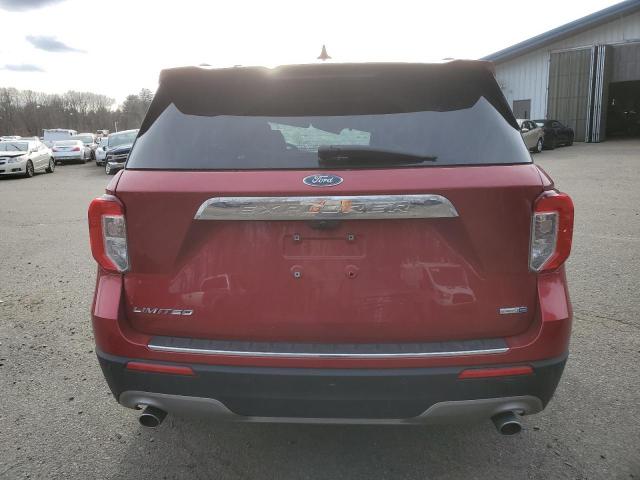 1FMSK8FH7LGB32131 - 2020 FORD EXPLORER LIMITED RED photo 6