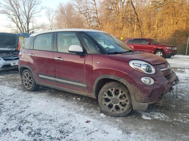 ZFBCFADH7FZ033666 - 2015 FIAT 500L TREKKING RED photo 4