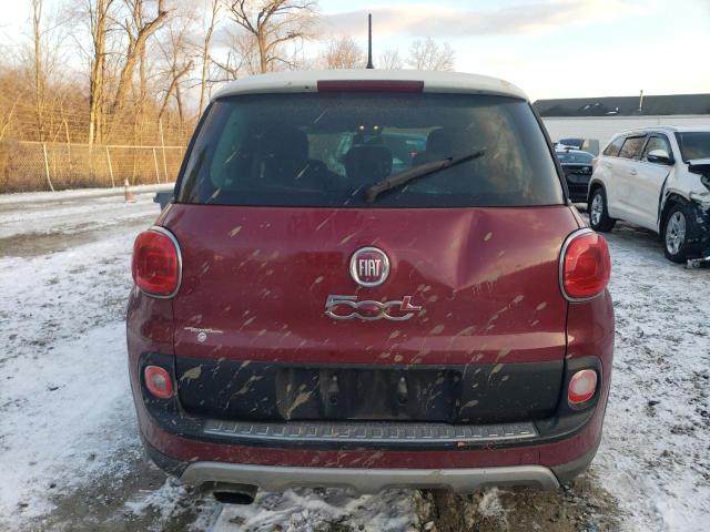 ZFBCFADH7FZ033666 - 2015 FIAT 500L TREKKING RED photo 6