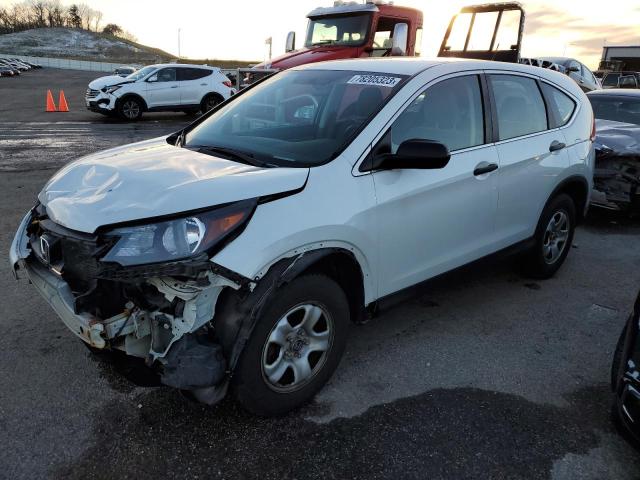 5J6RM4H36DL035402 - 2013 HONDA CR-V LX WHITE photo 1