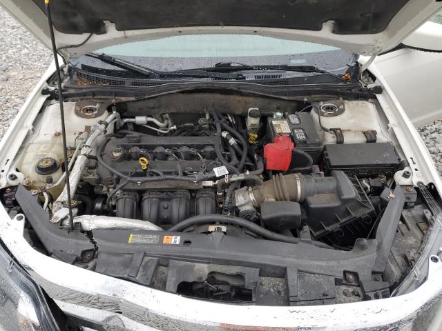 3FAHP0JA1CR321724 - 2012 FORD FUSION SEL WHITE photo 11