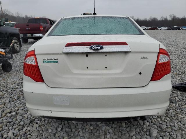 3FAHP0JA1CR321724 - 2012 FORD FUSION SEL WHITE photo 6