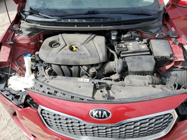 KNAFX4A66F5374783 - 2015 KIA FORTE LX RED photo 11