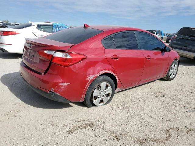 KNAFX4A66F5374783 - 2015 KIA FORTE LX RED photo 3