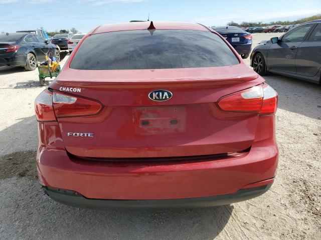 KNAFX4A66F5374783 - 2015 KIA FORTE LX RED photo 6