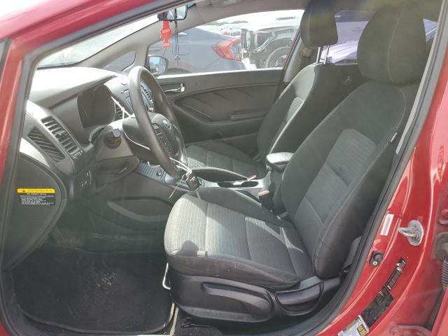 KNAFX4A66F5374783 - 2015 KIA FORTE LX RED photo 7