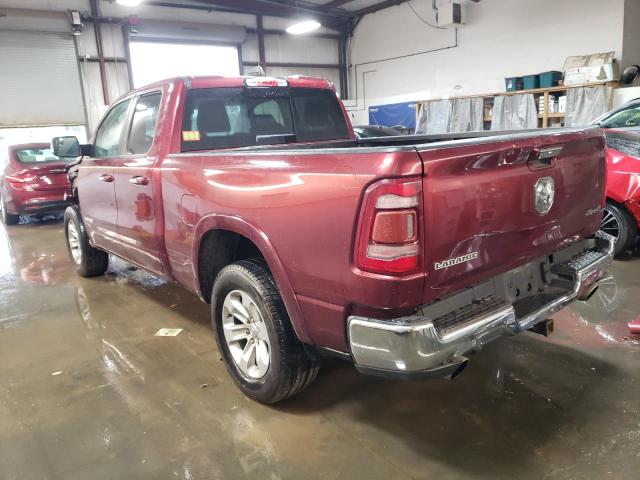 1C6SRFDT5KN820237 - 2019 RAM 1500 LARAMIE BURGUNDY photo 2