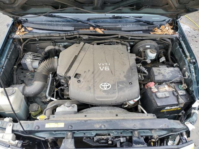 5TFJU4GN1BX012055 - 2011 TOYOTA TACOMA DOUBLE CAB PRERUNNER GREEN photo 11