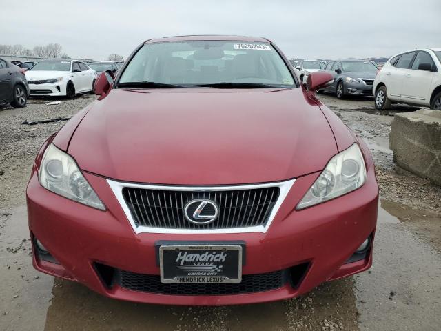 JTHCF5C24C5055563 - 2012 LEXUS IS 250 BURGUNDY photo 5