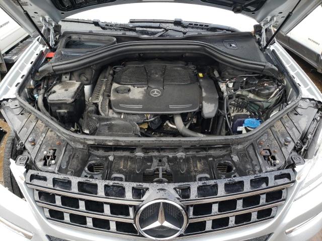 4JGDA5HB1CA021581 - 2012 MERCEDES-BENZ ML 350 4MATIC SILVER photo 11