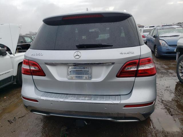 4JGDA5HB1CA021581 - 2012 MERCEDES-BENZ ML 350 4MATIC SILVER photo 6