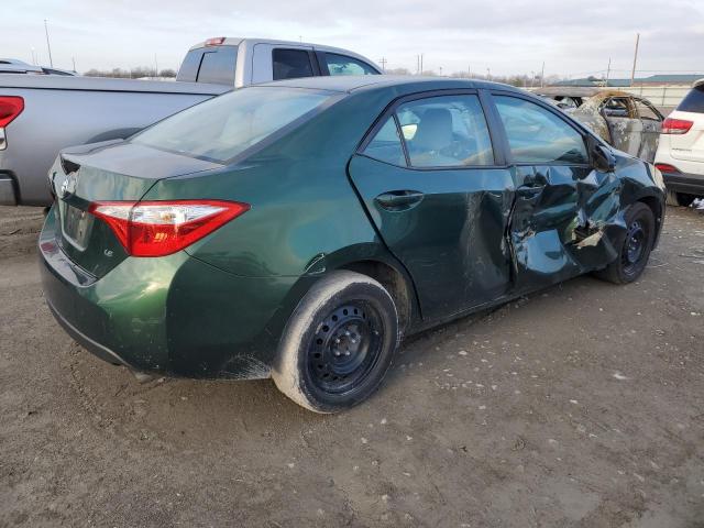 2T1BURHE2FC436252 - 2015 TOYOTA COROLLA L GREEN photo 3