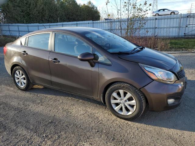 KNADM4A3XD6120944 - 2013 KIA RIO LX BROWN photo 4