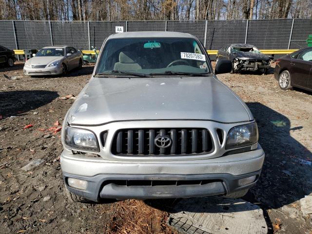 5TEGN92N12Z132040 - 2002 TOYOTA TACOMA DOUBLE CAB PRERUNNER SILVER photo 5