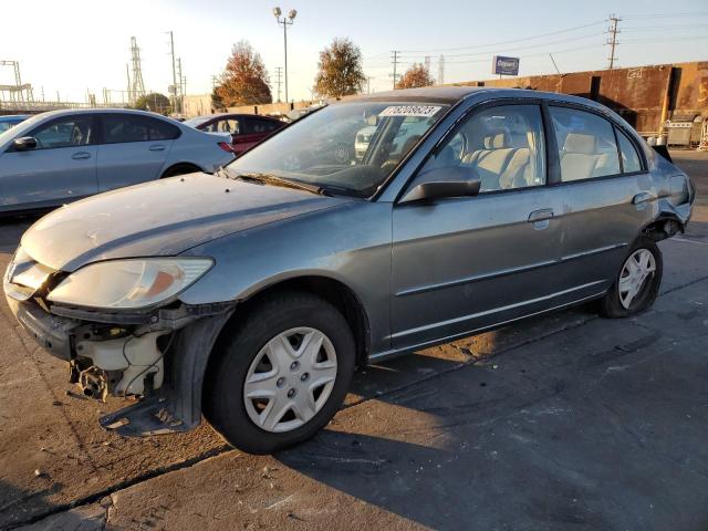 1HGES163X5L025762 - 2005 HONDA CIVIC DX VP GRAY photo 1