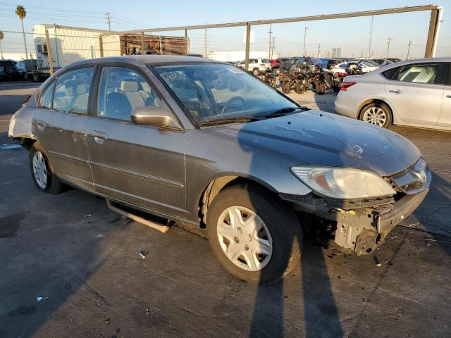 1HGES163X5L025762 - 2005 HONDA CIVIC DX VP GRAY photo 4