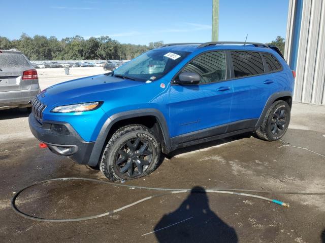 1C4PJMBX3JD509121 - 2018 JEEP CHEROKEE TRAILHAWK BLUE photo 1