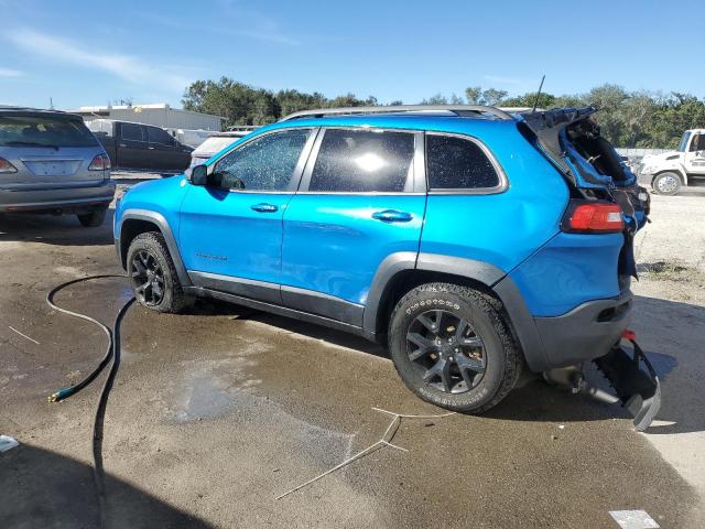 1C4PJMBX3JD509121 - 2018 JEEP CHEROKEE TRAILHAWK BLUE photo 2