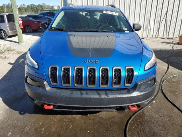 1C4PJMBX3JD509121 - 2018 JEEP CHEROKEE TRAILHAWK BLUE photo 5
