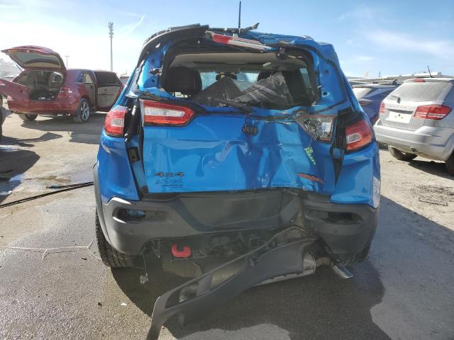 1C4PJMBX3JD509121 - 2018 JEEP CHEROKEE TRAILHAWK BLUE photo 6