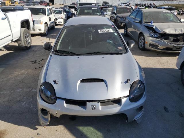 1B3AS66S34D591838 - 2004 DODGE NEON SRT-4 SILVER photo 5