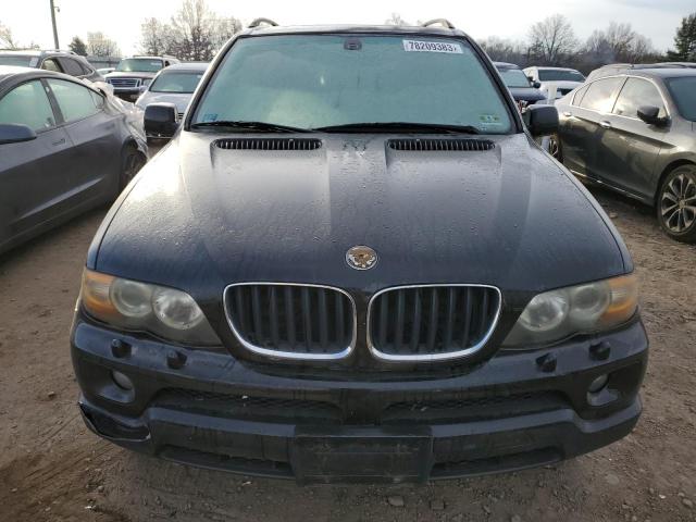 5UXFA13535LY13826 - 2005 BMW X5 3.0I BLACK photo 5