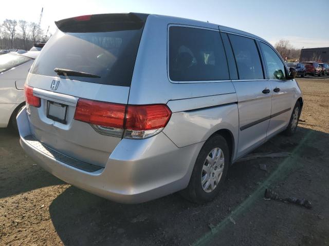 5FNRL3H29AB014763 - 2010 HONDA ODYSSEY LX SILVER photo 3