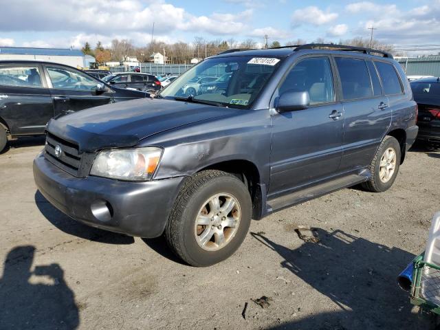 JTEEP21A840008224 - 2004 TOYOTA HIGHLANDER BLUE photo 1