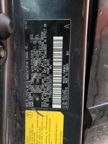 2T2GA31U24C004735 - 2004 LEXUS RX 330 BLACK photo 13