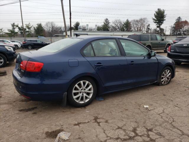 3VWDP7AJ3CM364571 - 2012 VOLKSWAGEN JETTA SE BLUE photo 3