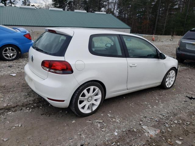 WVWBA7AJXBW027714 - 2011 VOLKSWAGEN GOLF WHITE photo 3