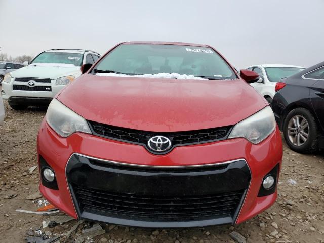 2T1BURHE4GC742788 - 2016 TOYOTA COROLLA L RED photo 5