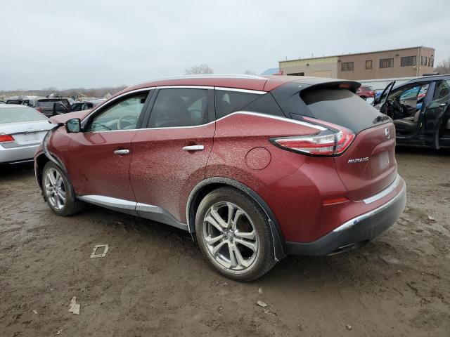 5N1AZ2MHXFN284461 - 2015 NISSAN MURANO S MAROON photo 2