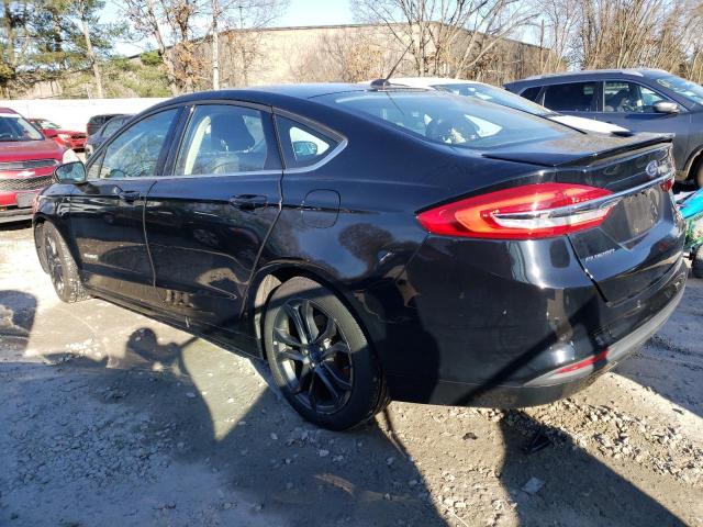 3FA6P0LU0JR178602 - 2018 FORD FUSION SE HYBRID BLACK photo 2