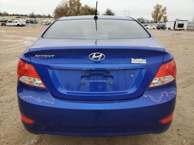 KMHCU4AE2CU098296 - 2012 HYUNDAI ACCENT GLS BLUE photo 6