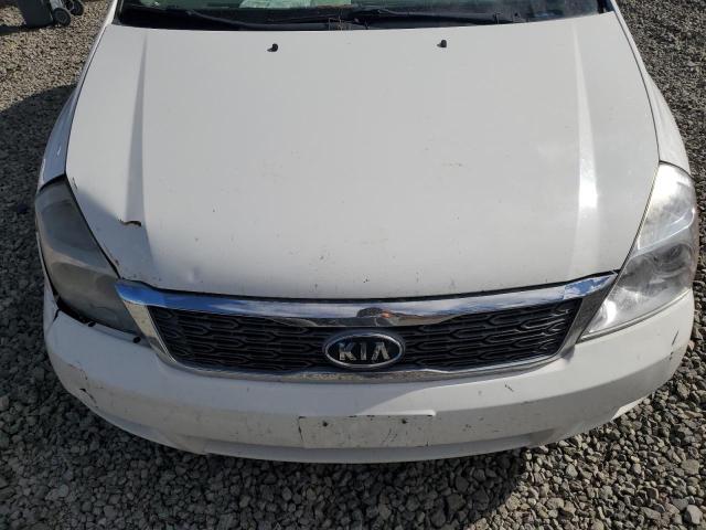 KNDMH4C78C6436803 - 2012 KIA SEDONA EX WHITE photo 11