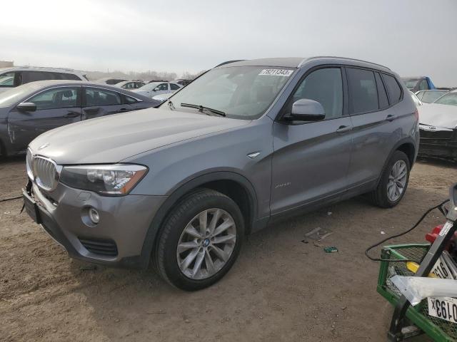 5UXWX9C56H0D96854 - 2017 BMW X3 XDRIVE28I SILVER photo 1