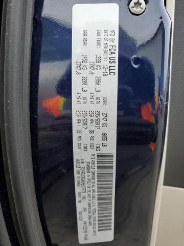 2C4RC1BGXKR617770 - 2019 CHRYSLER PACIFICA TOURING L BLUE photo 13