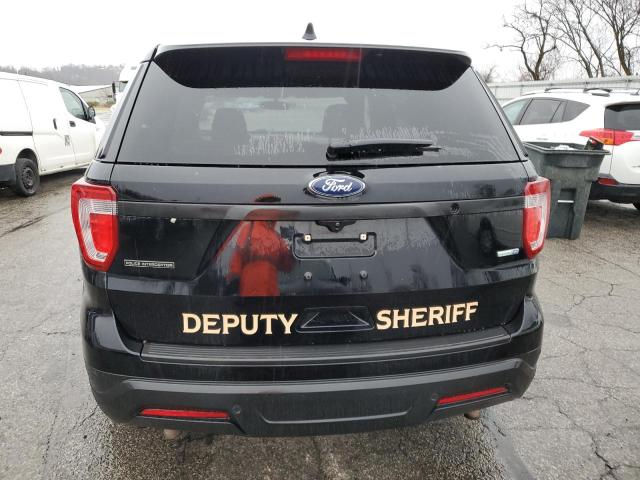 1FM5K8AR9JGA71181 - 2018 FORD EXPLORER POLICE INTERCEPTOR BLACK photo 6