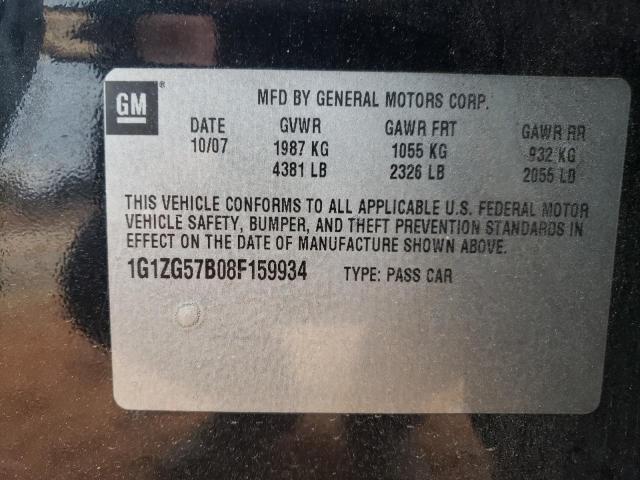 1G1ZG57B08F159934 - 2008 CHEVROLET MALIBU LS GRAY photo 12