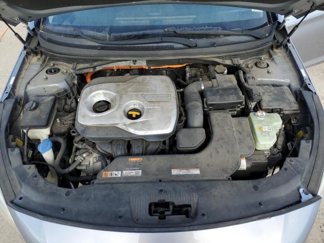 KMHE34L14GA024388 - 2016 HYUNDAI SONATA HYBRID SILVER photo 11