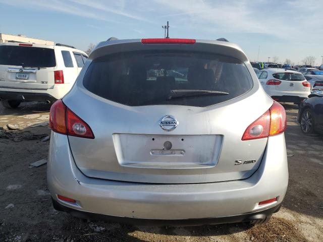 JN8AZ18W49W131164 - 2009 NISSAN MURANO S SILVER photo 6